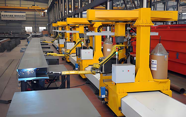 crane beam welding workshop