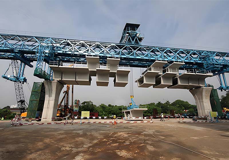Bridge girder erection machine for Indonesian customer