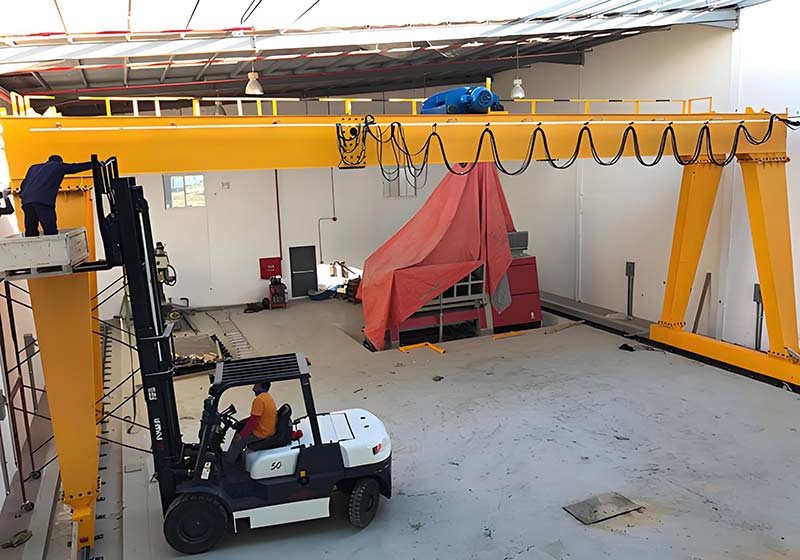 10t double girder gantry crane for Thailand workshop