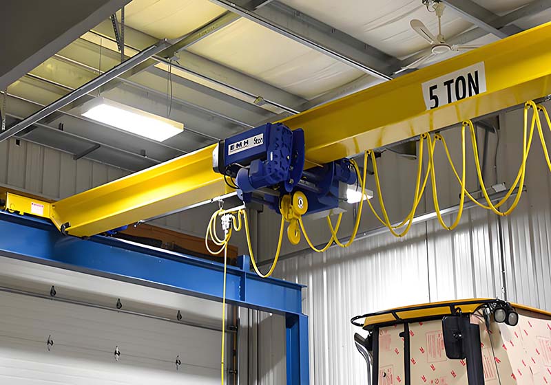 5-ton bridge single beam crane for USA factory building