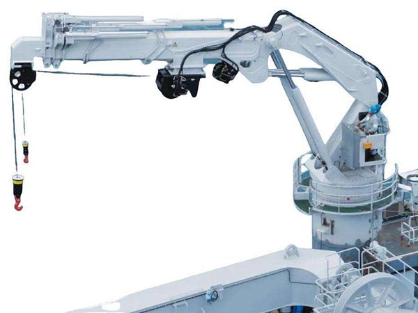 Deck Crane On Ship