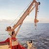 Deck Crane On Ship