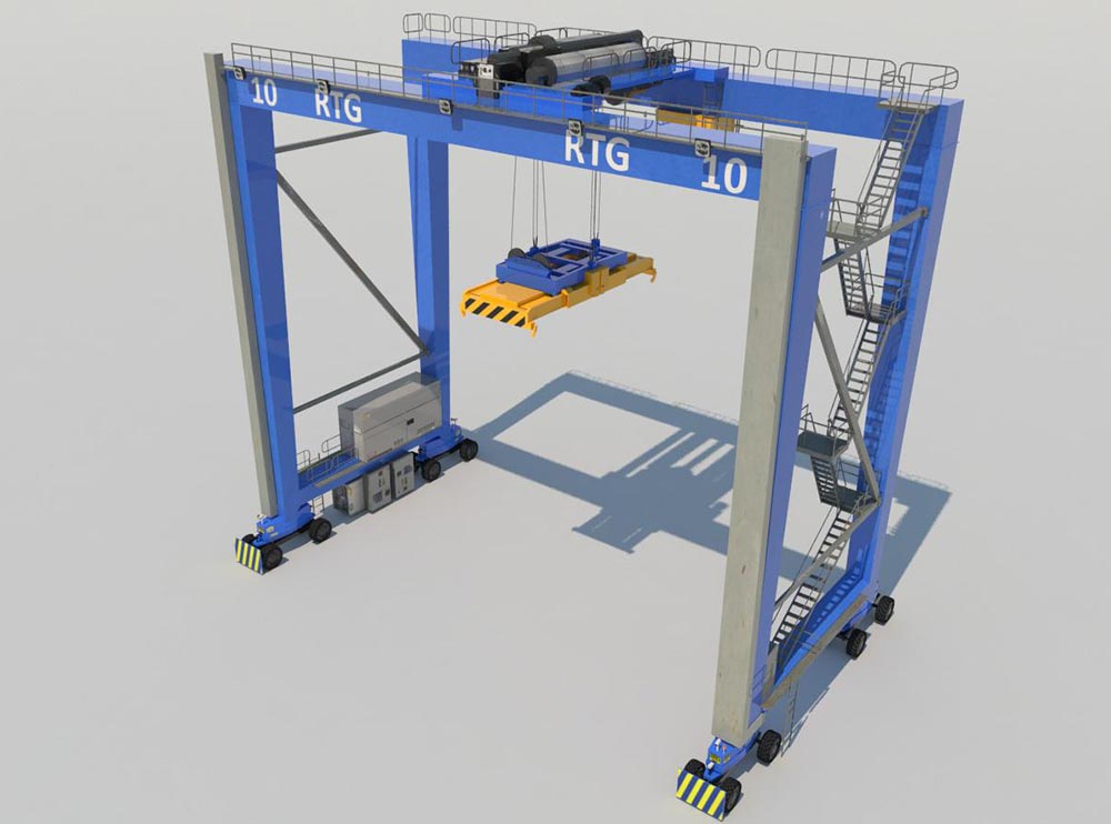 Electric Rubber Tyre Gantry Cranes